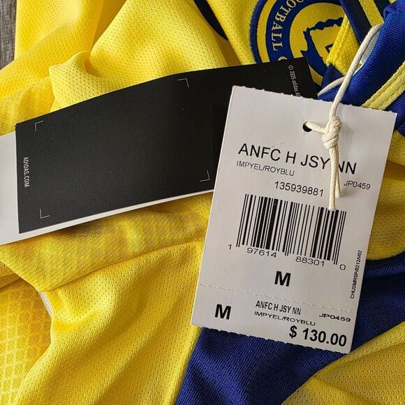 Al Nassr FC 24/25 Cristiano Ronaldo Adidas Home Authentic Jersey Yellow M JP0459 - Picture 14 of 15